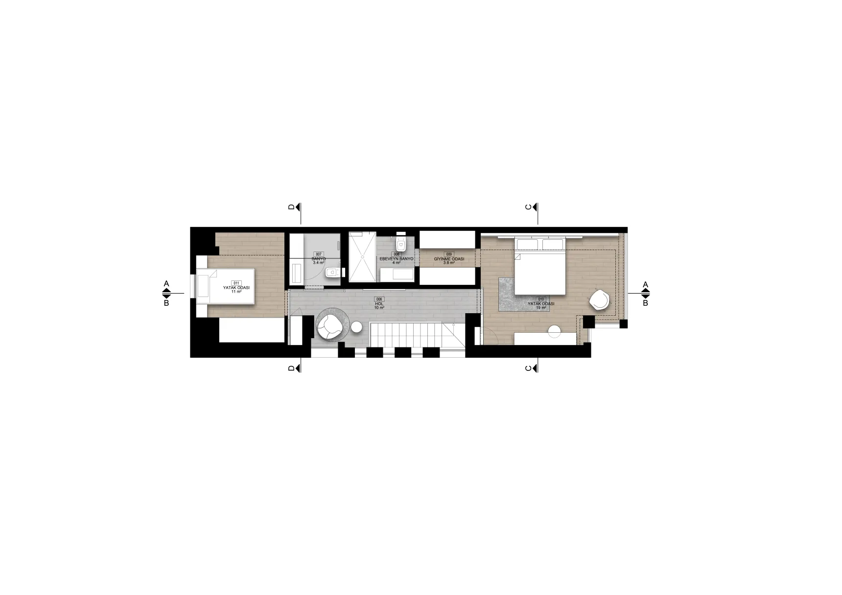 Upper floor plan