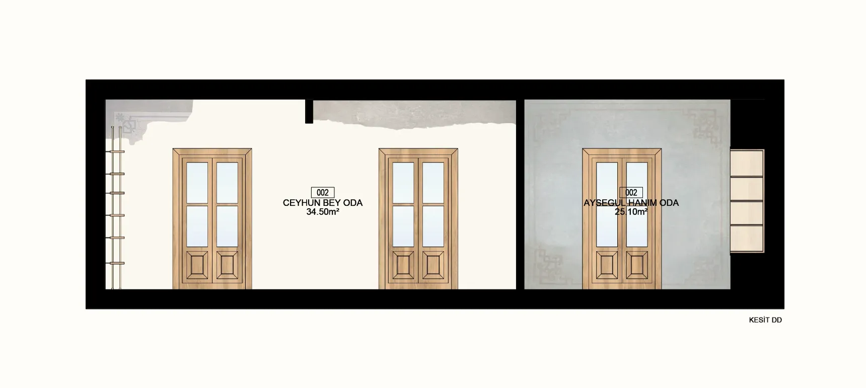 Office interior section