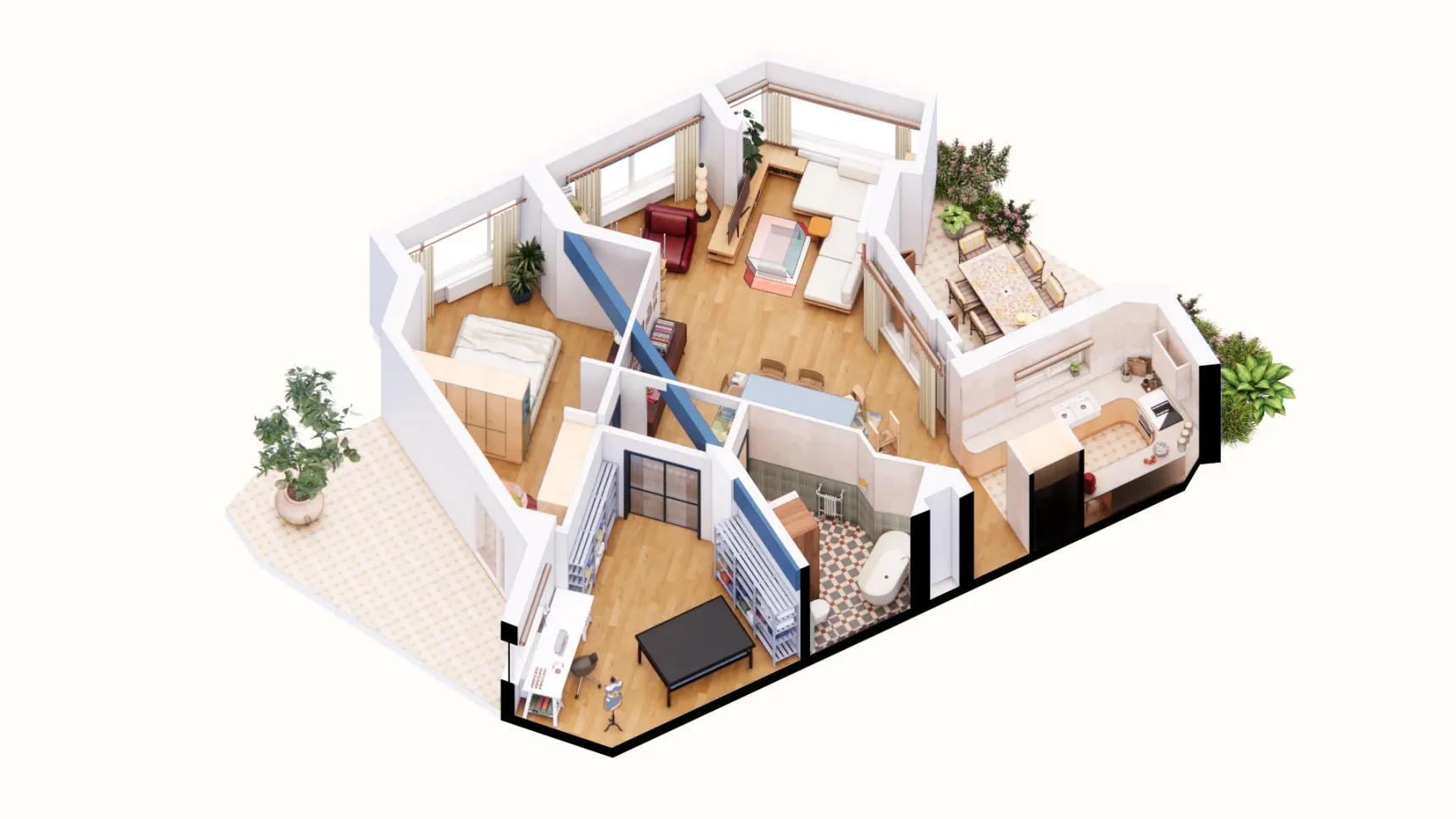 Axonometric diagram
