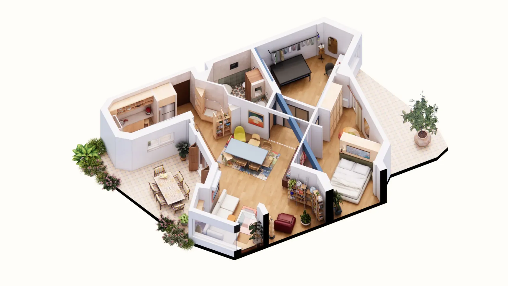 Axonometric diagram