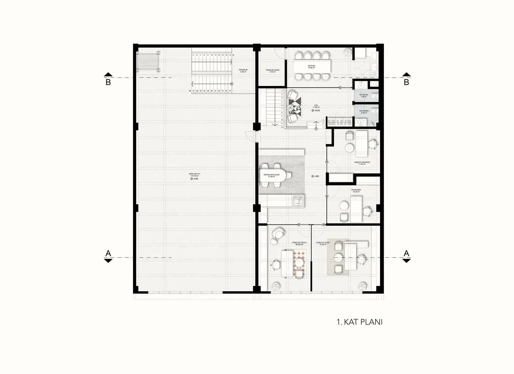 Upper floor plan