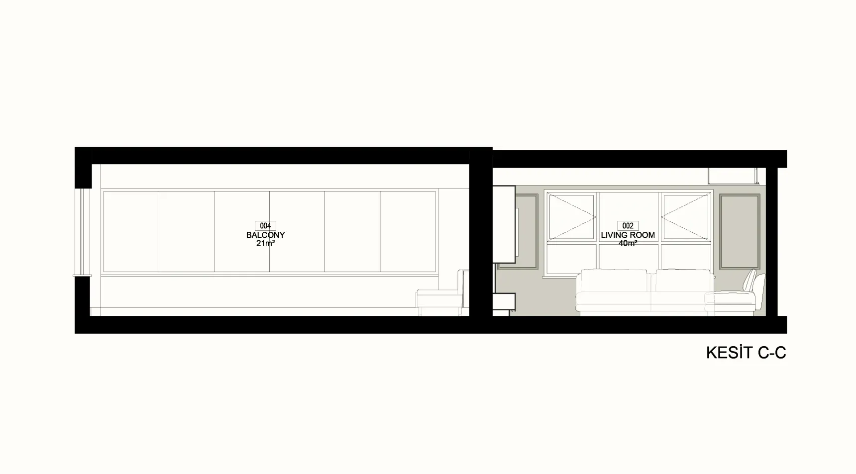 Interior section