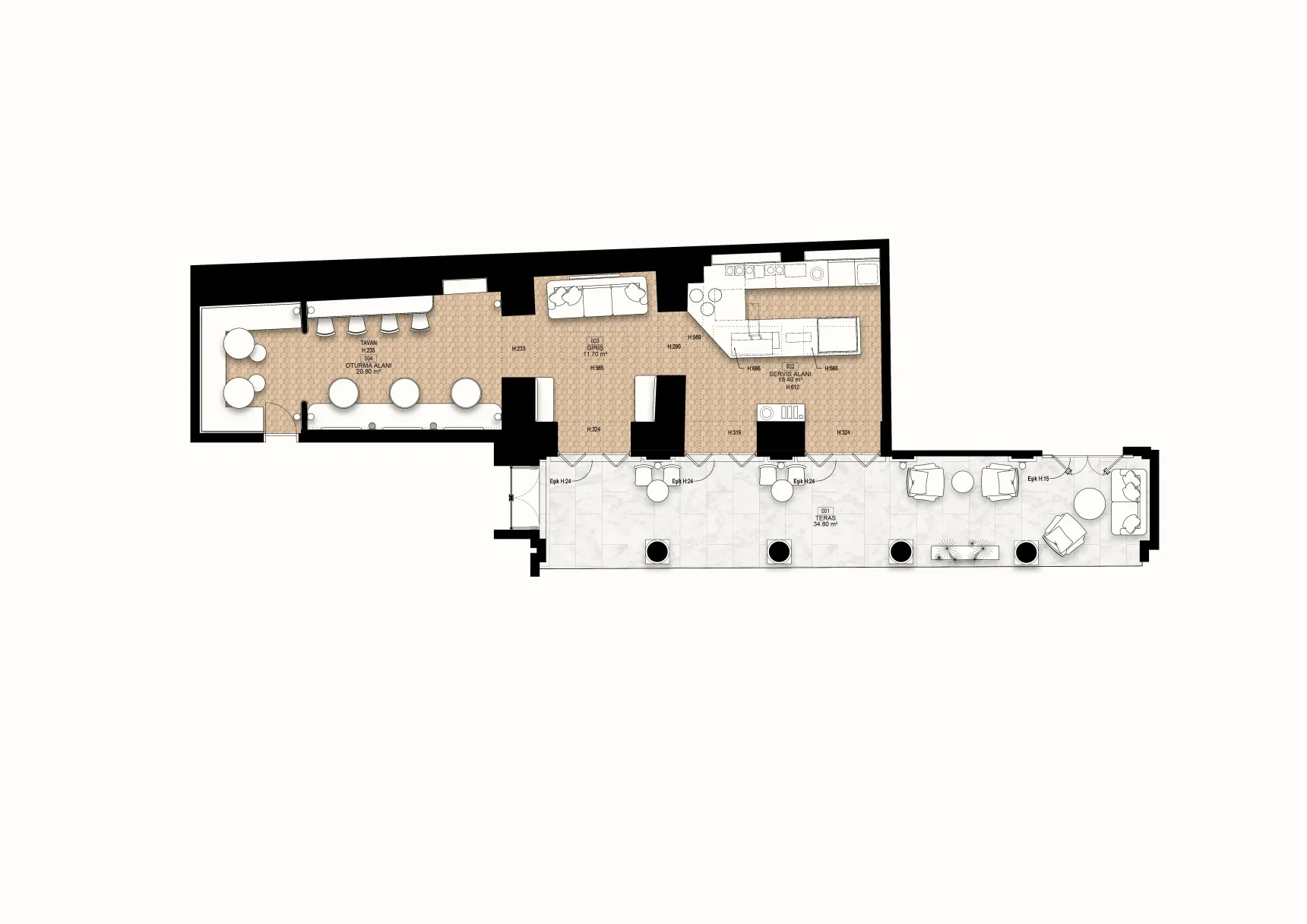 Cafe floor plan