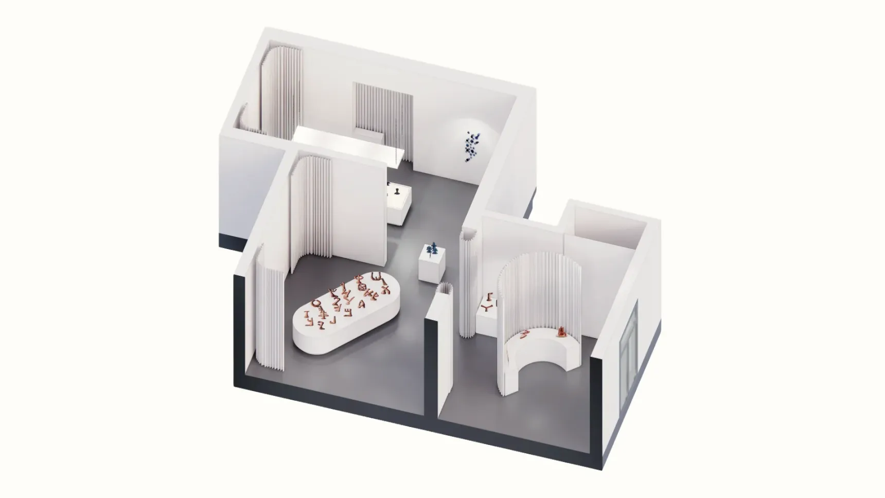Axonometric section