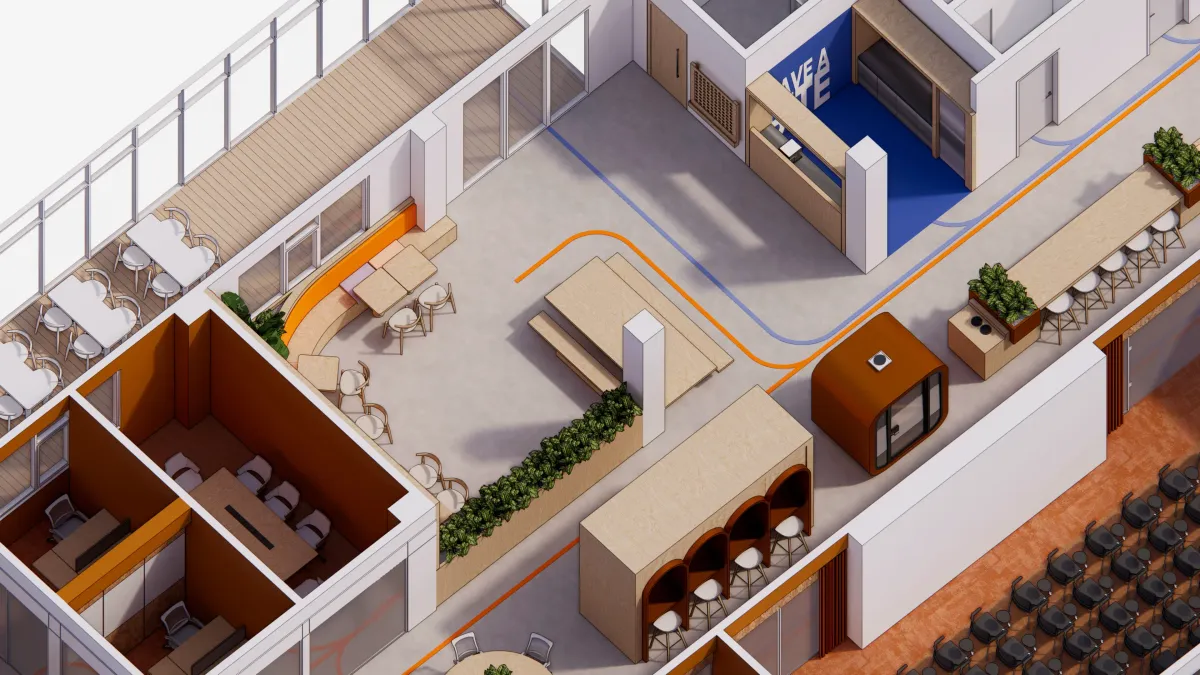 Breakout area