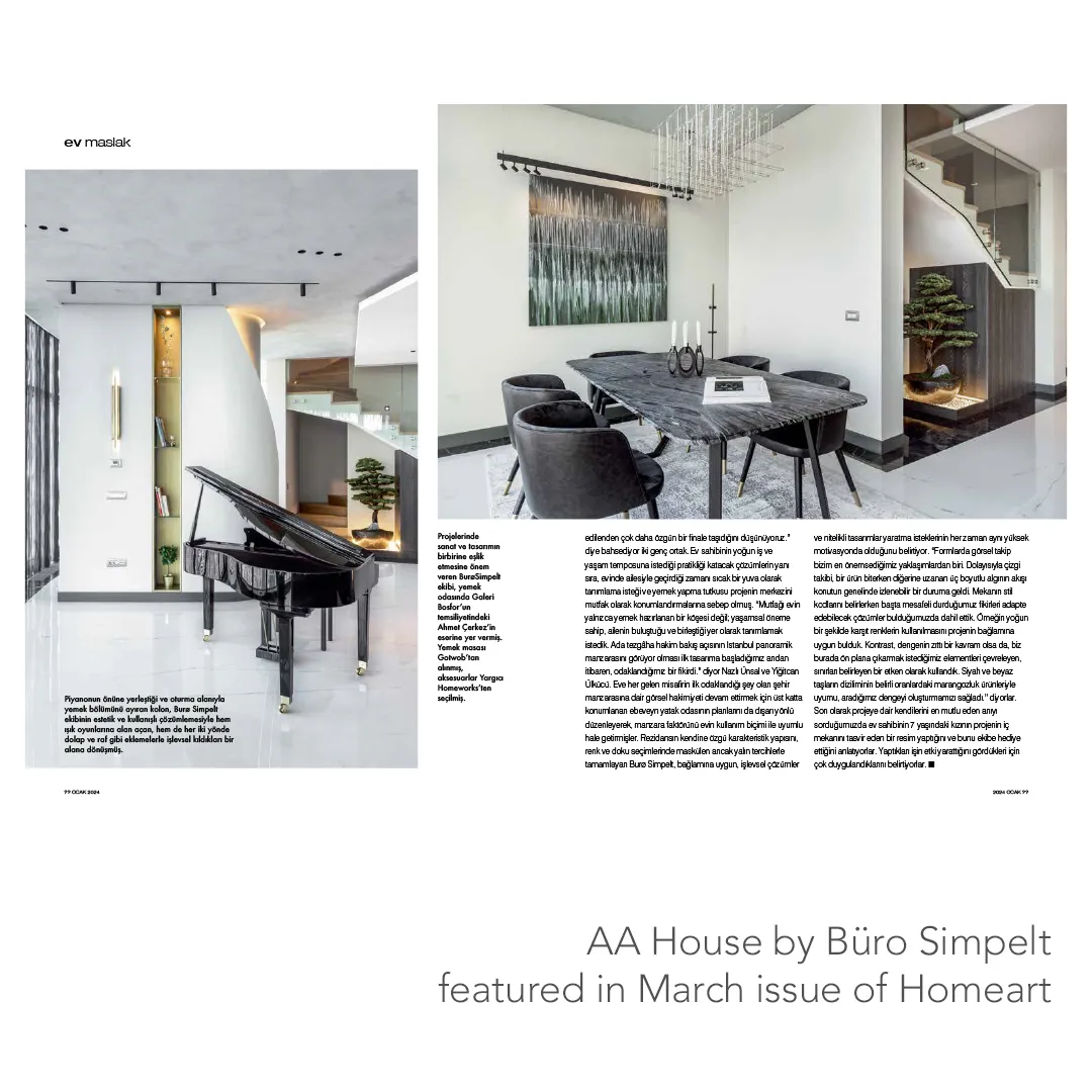 AA House Publicada na Revista HomeArt