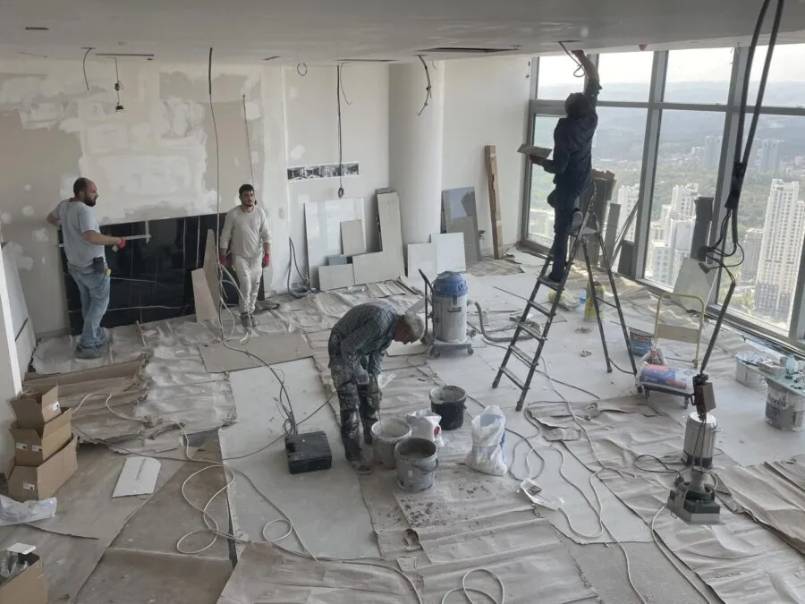 Construction Images from AA House, 2023